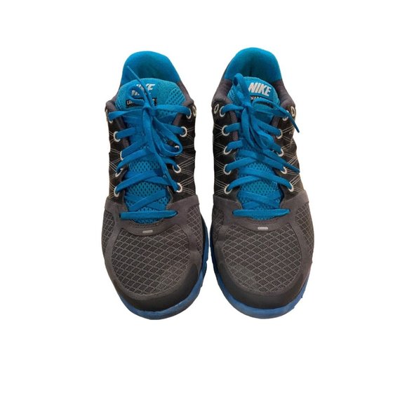 Nike Livestrong Flywire LUNARGLIDE+ 2 running shoes 408922-077 men's size 10 - Picture 1 of 6